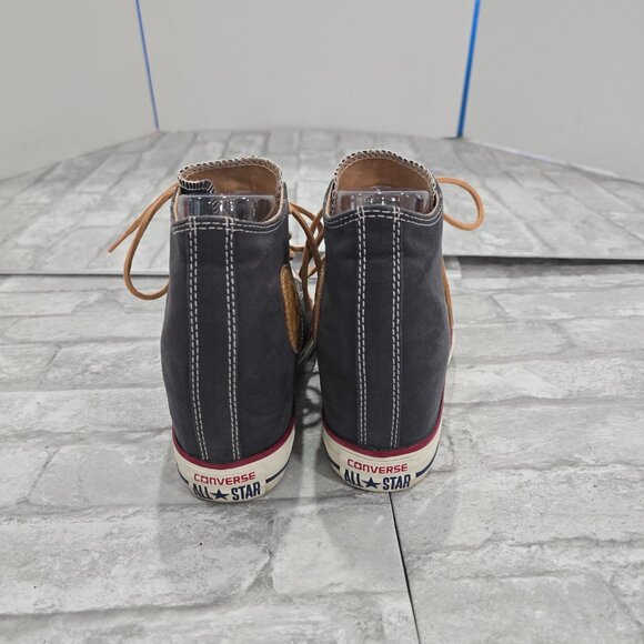 Converse Chuck Taylor All Star Lux Purple Suede Hidden Wedge Heel Mid Women 8.5 - Picture 4 of 9